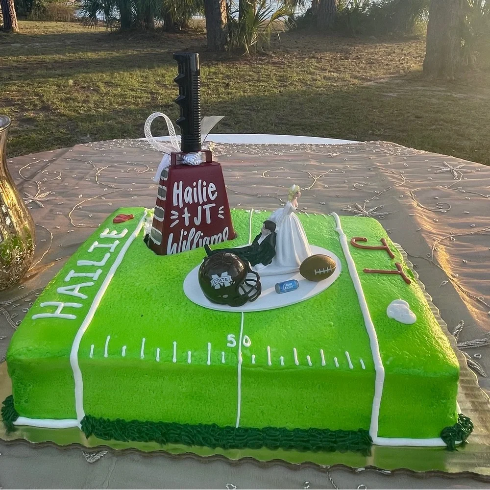 Mississippi State Wedding Cake Topper - Picture 7 of 7